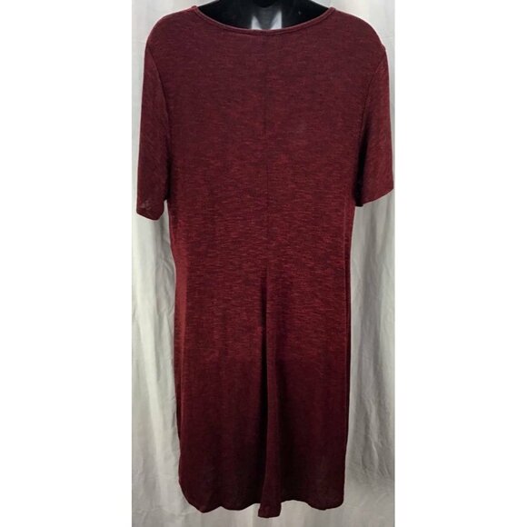 Ava & Viv Plus Size Dress 1X Red Slub Sheath New - Picture 3 of 5